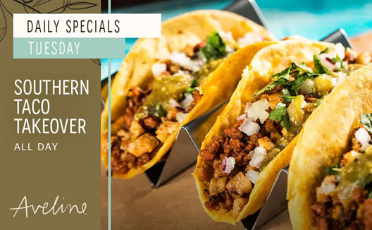 Southern Taco Takeover Tile with Tacos