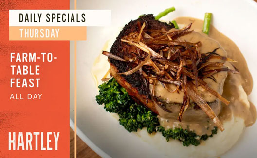 Farm-to-Table Feast web tile with steak image