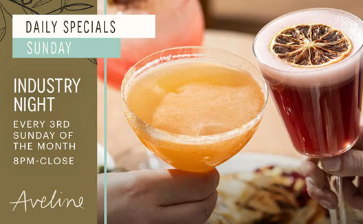 Industry Night Tile with Cocktails